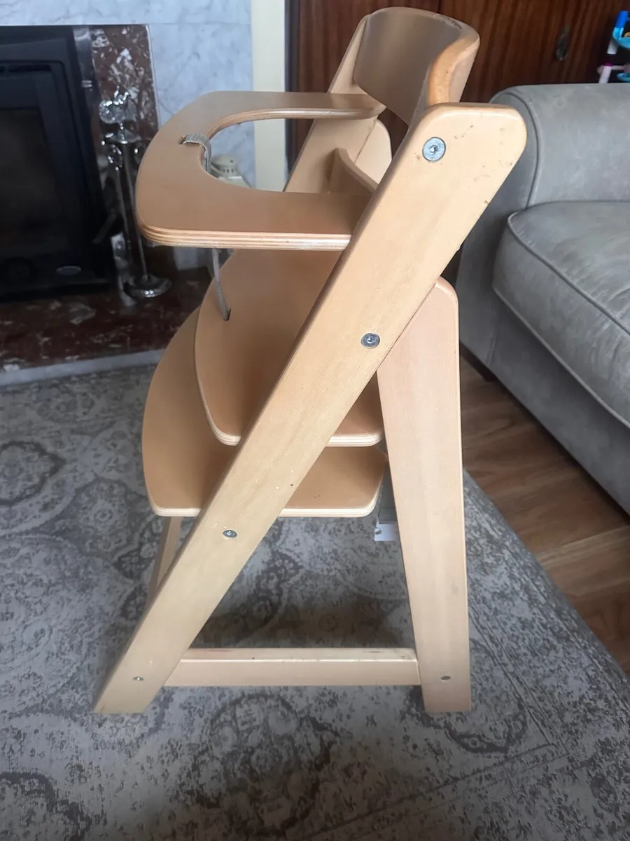 Wooden High Chair - Image 2