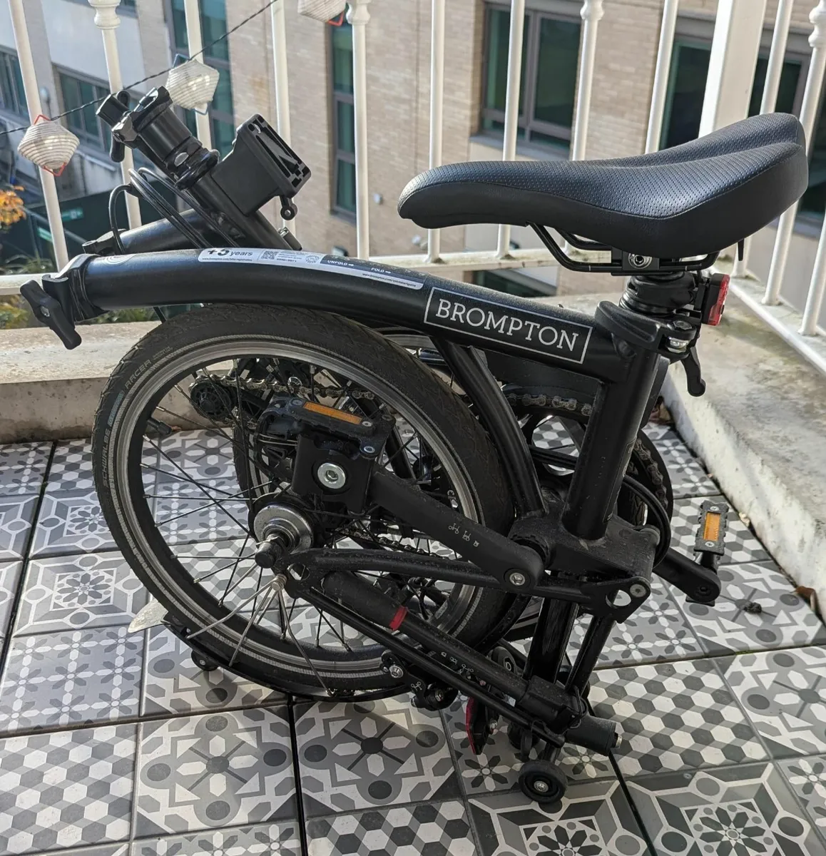 BROMPTON BIKE C LINE - FOLDING BIKE- 6 SPEED-BLACK - Image 1