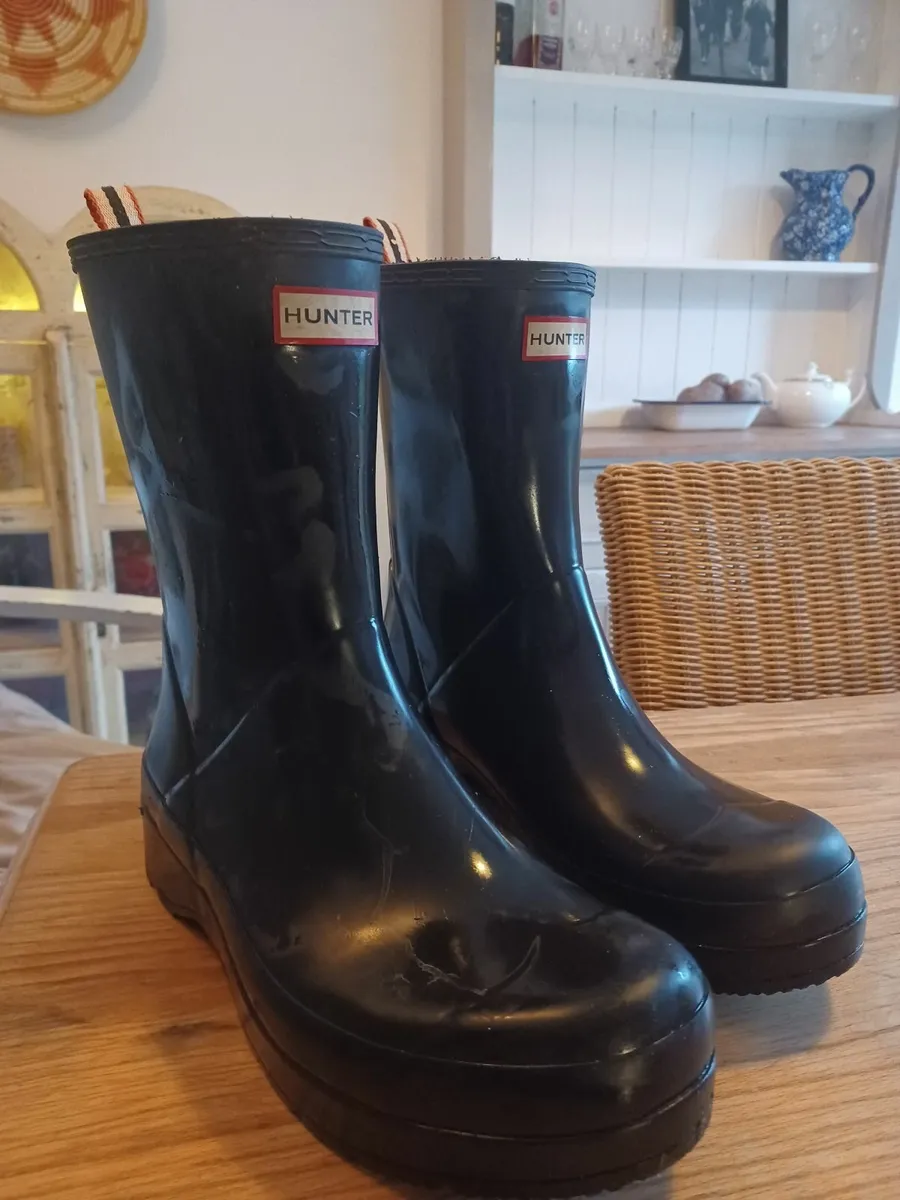 HUNTER 3/4 Length MEN'S RAIN BOOTS - Image 1