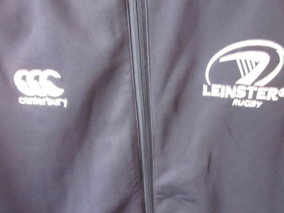 Canterbury Leinster Full Zip Rugby Jumper Mens S - Image 3
