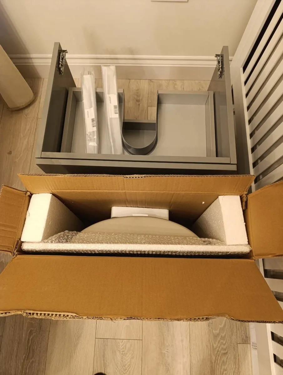 Wall Vanity Unit with Basin – Almost New - Image 2