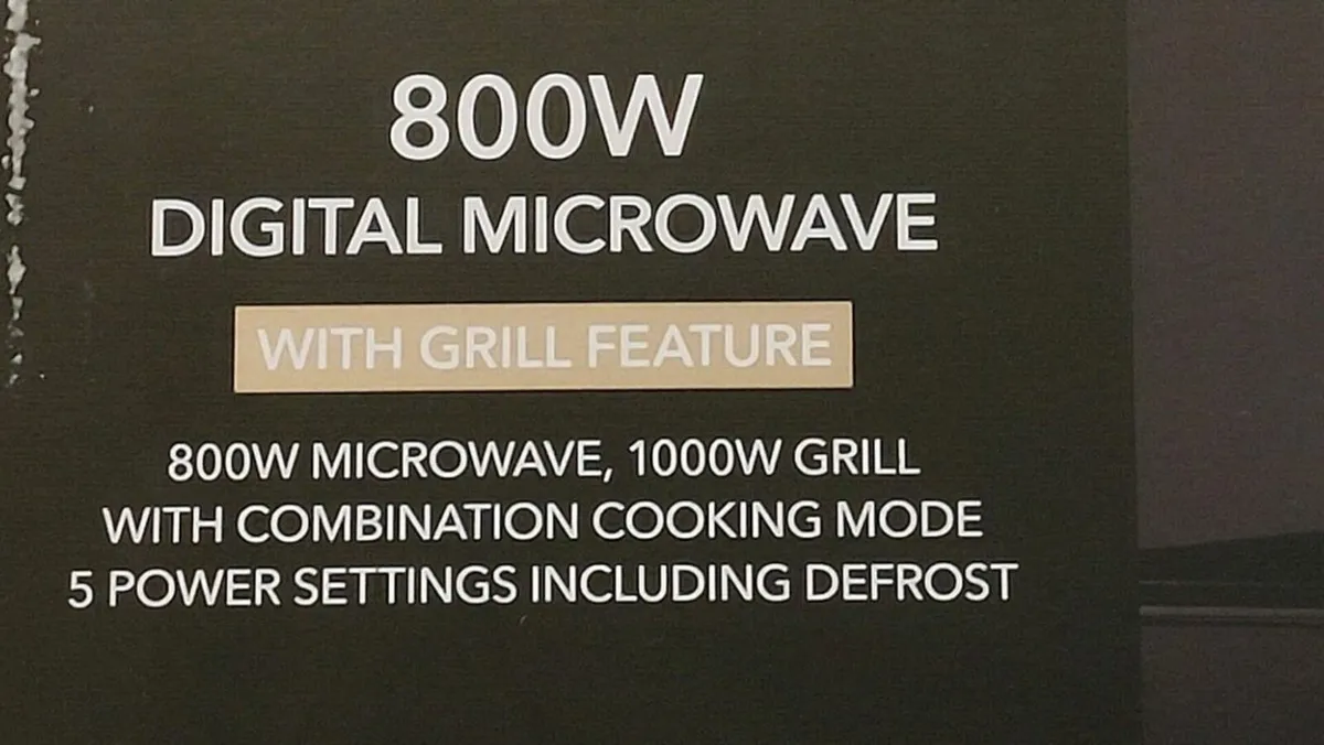 Microwave Oven with Grill - Brand new in Box - Image 4