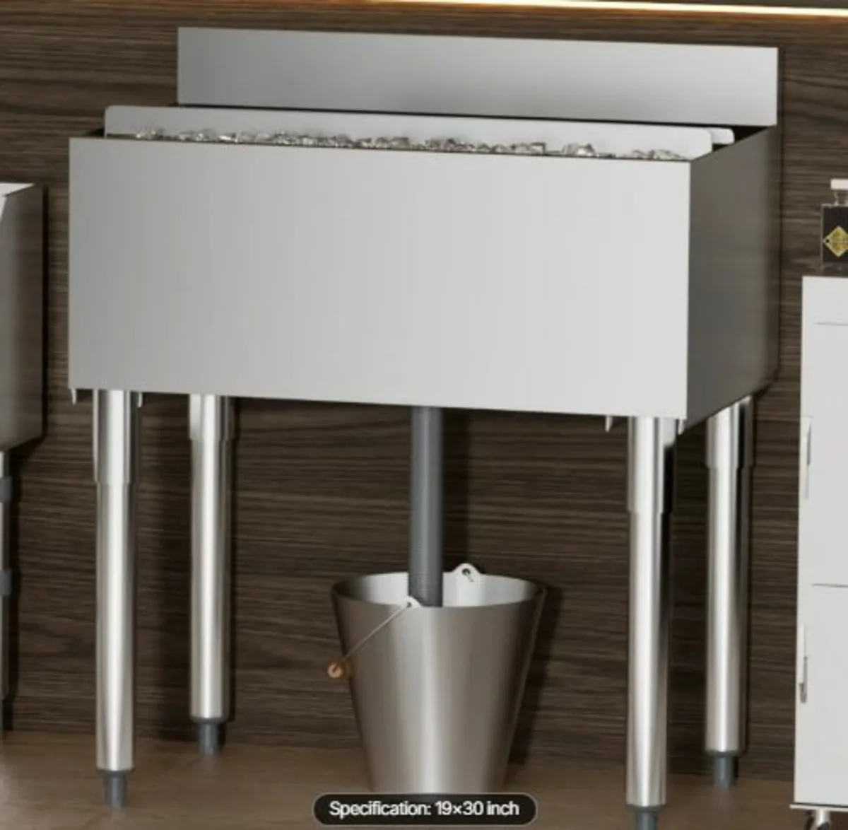 Commercial Ice Bin, 78.4 L Underbar Ice Bin, - Image 4