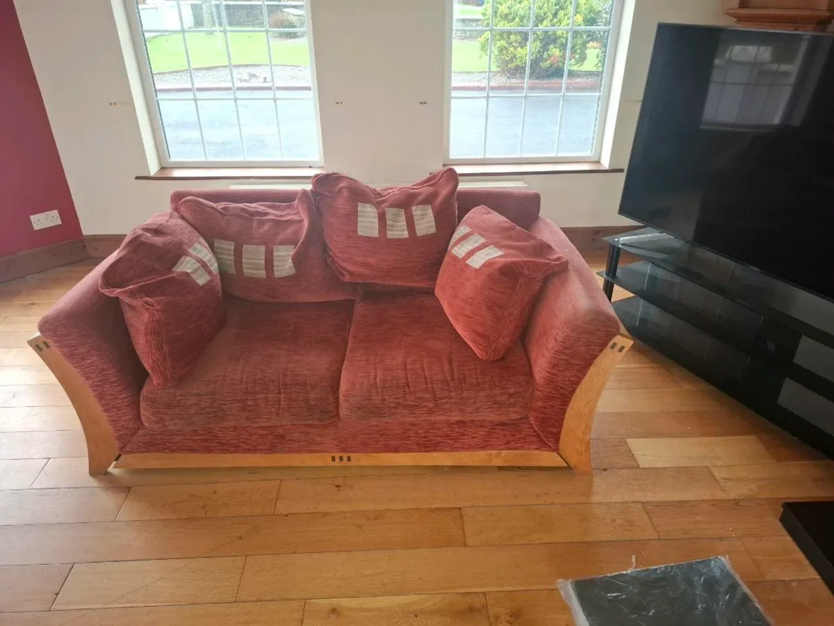 A 3 seater + 2 seater couch +coffee table - Image 4