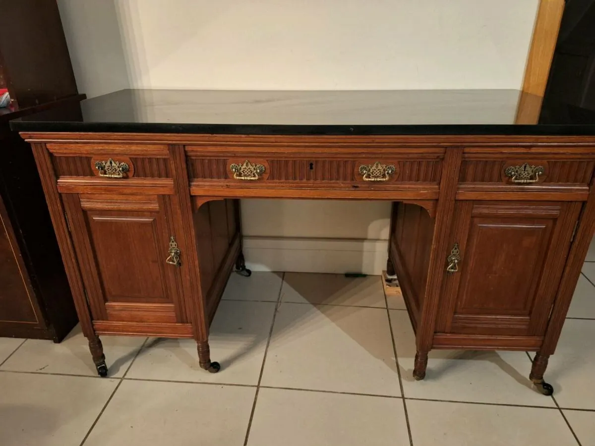 Antique writing desk - Image 4
