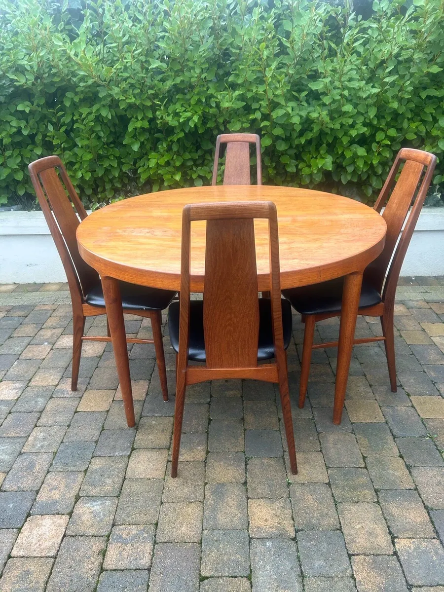 Niels koefoed dining table set mid century modern - Image 2