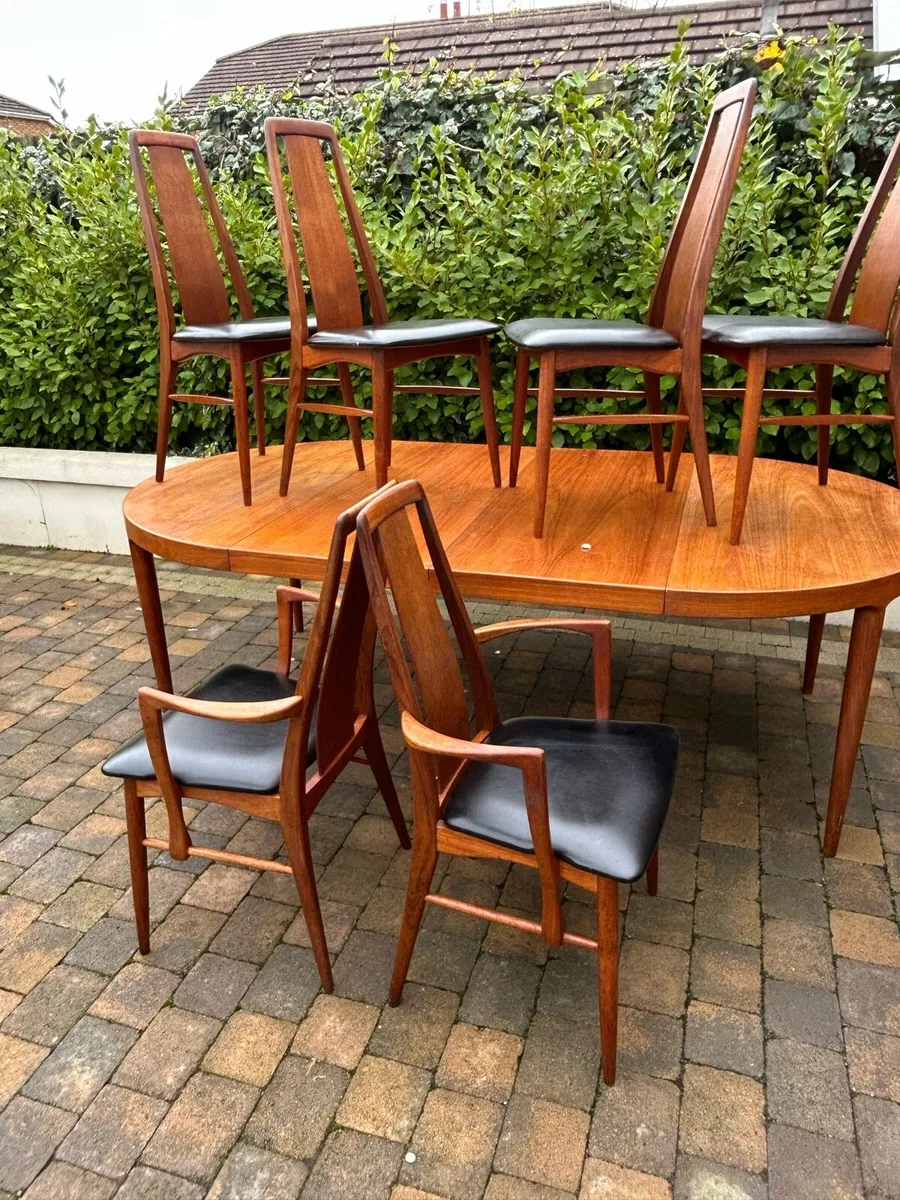 Niels koefoed dining table set mid century modern - Image 3