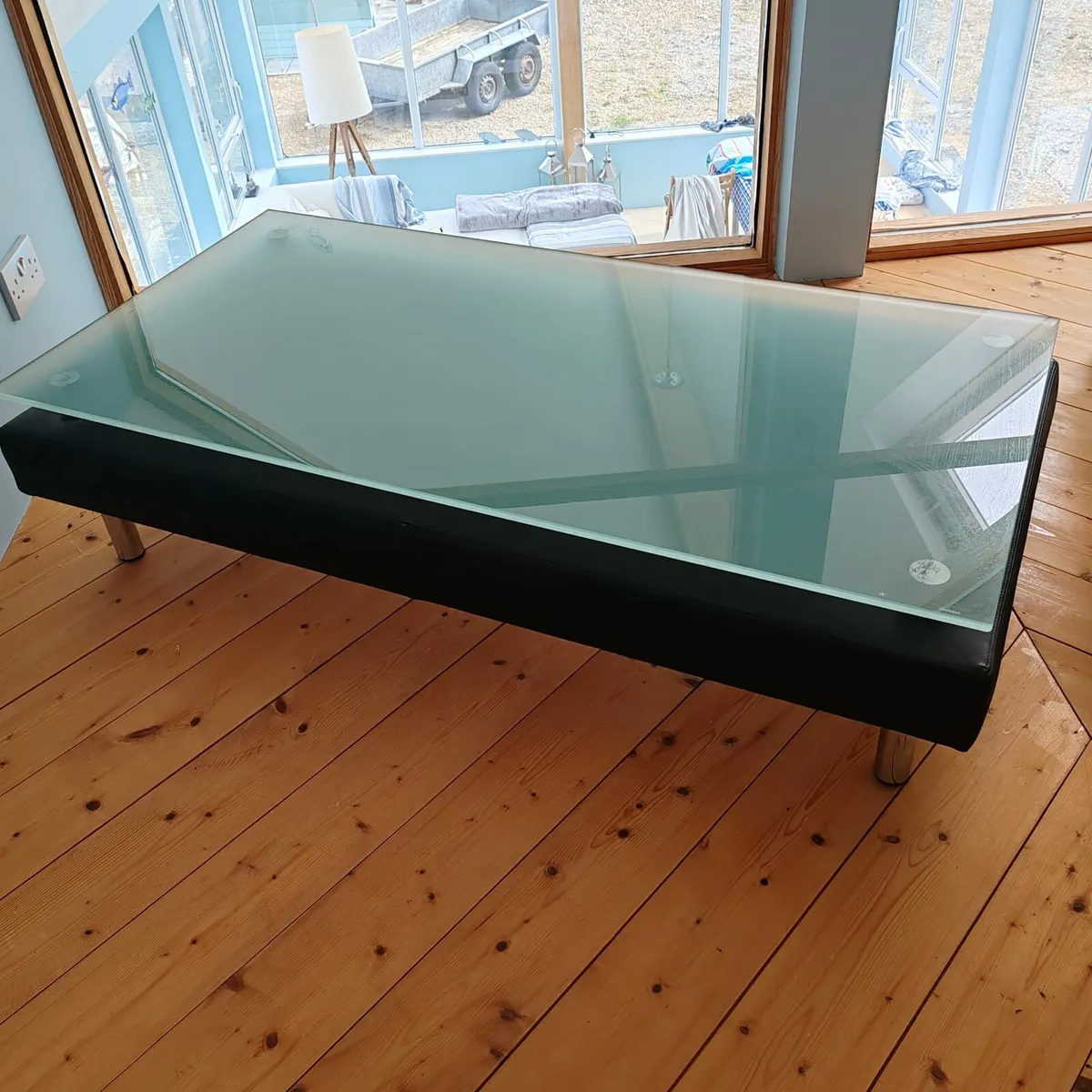Premium Glass Topped Coffee Table - Image 1