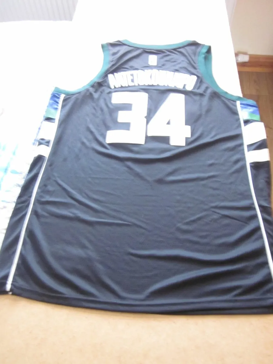 NBA Antetokounmpo BlackJersey Milwaukee Bucks - Image 2