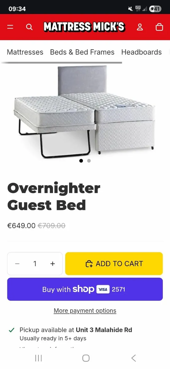 Guest bed - Image 1