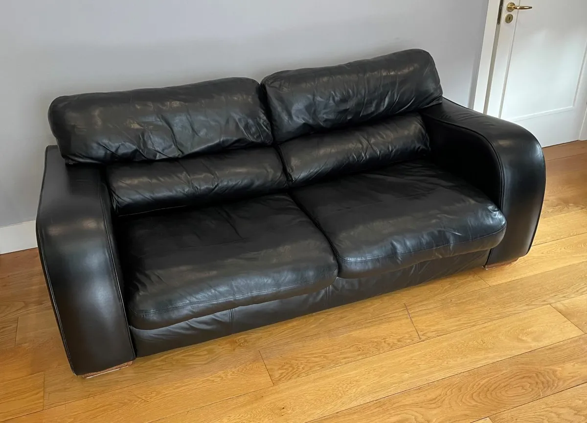4 Piece Leather Couch - Image 2