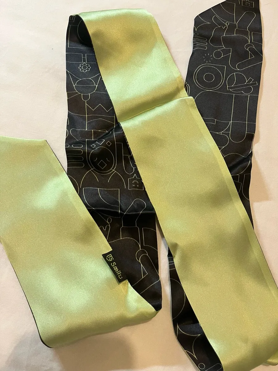 Premium Silk 100% scarf twilly - Image 2