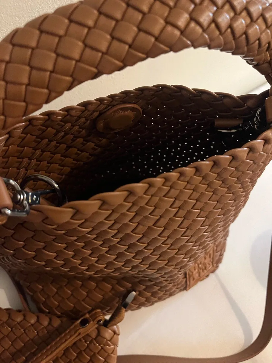 NEW woven bottega inspired bag brown - Image 3