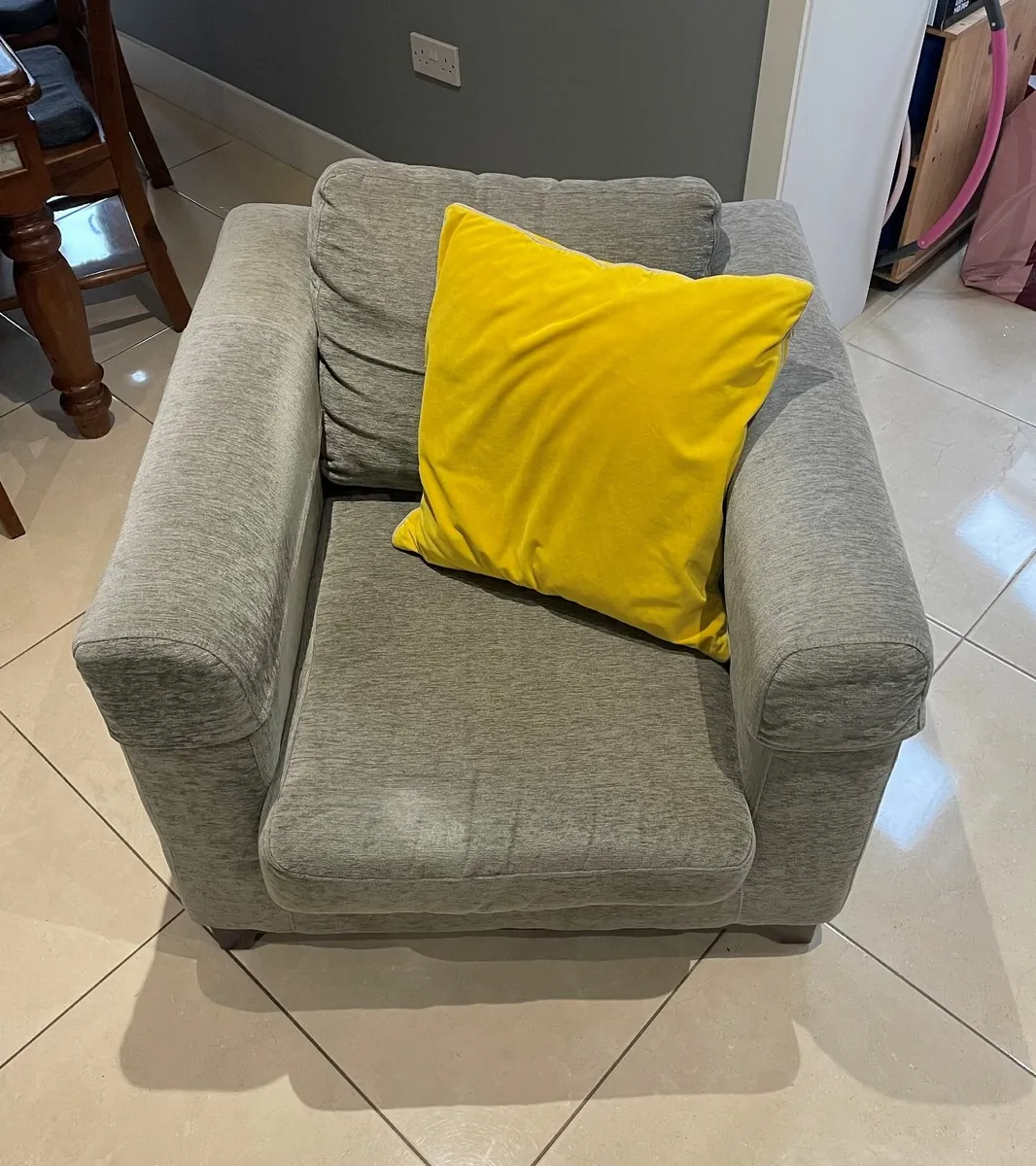 L-Shaped Couch and Armchair set - Image 2