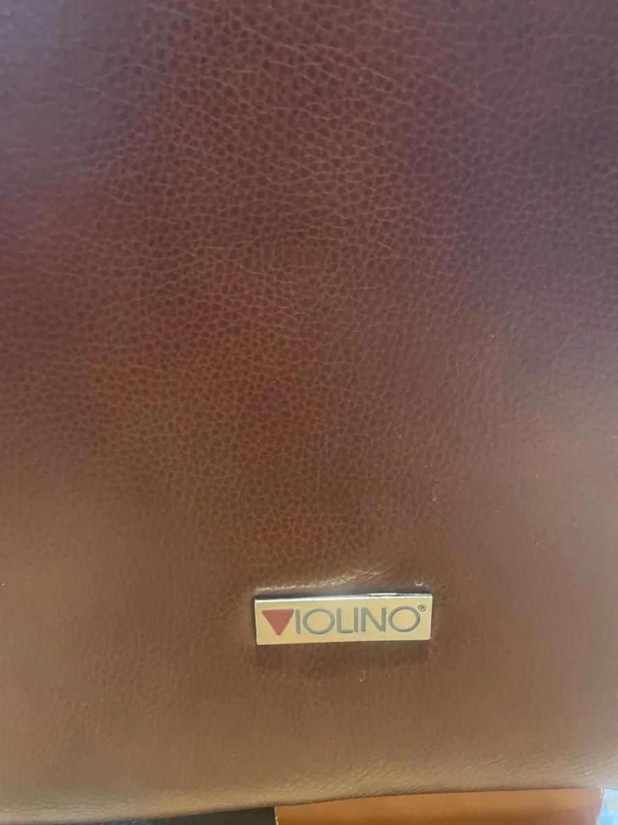 Brown leather couch’s - Image 2