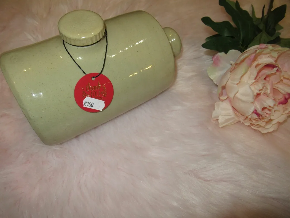 Antique vintage  fire  Hot bottle flagon cottage - Image 1