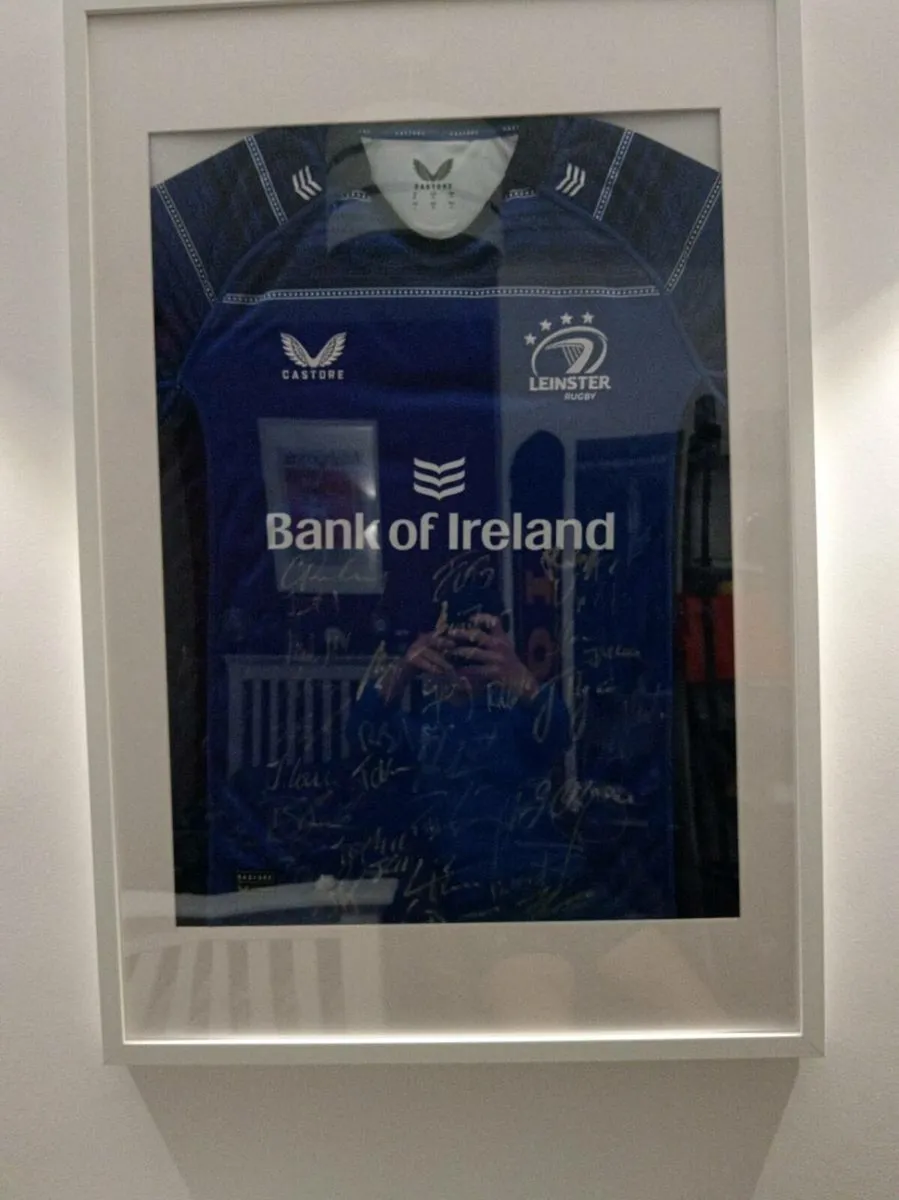 Signed leinster Rugby jursy - Image 1