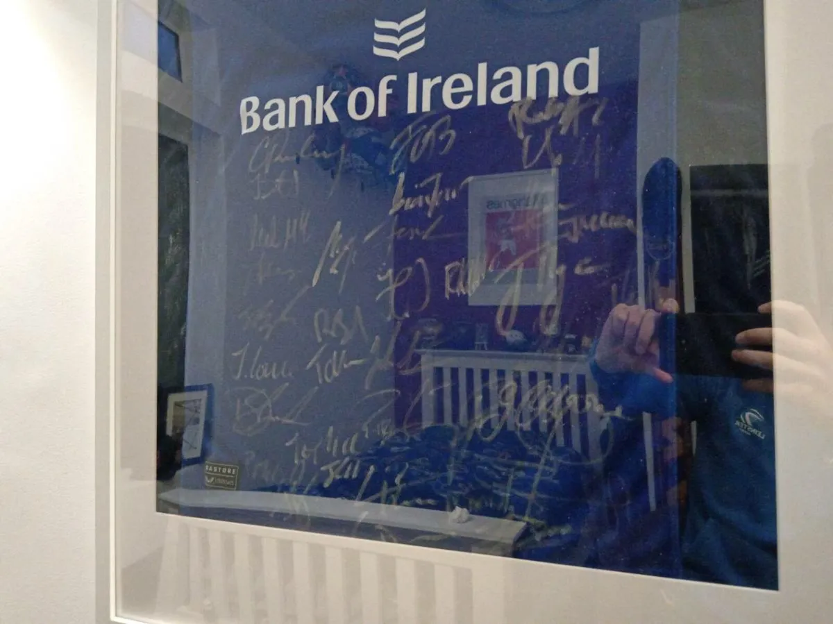 Signed leinster Rugby jursy - Image 2