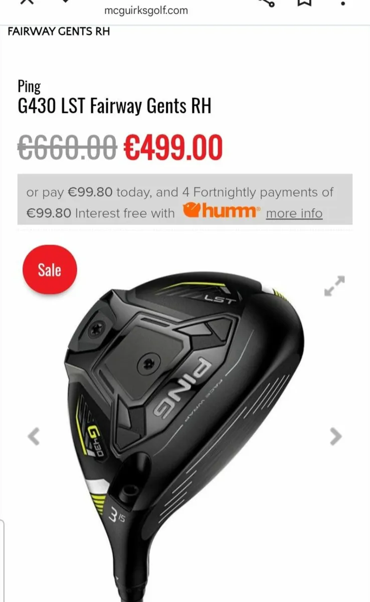 Ping G430 LST 3 wood HULK shaft - Image 4