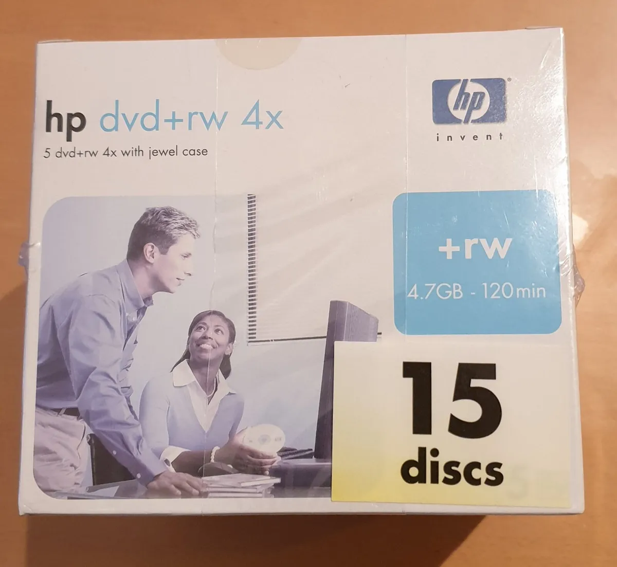 HP DVD-rw 4x - 3pk of 5 discs (2 available) - Image 2