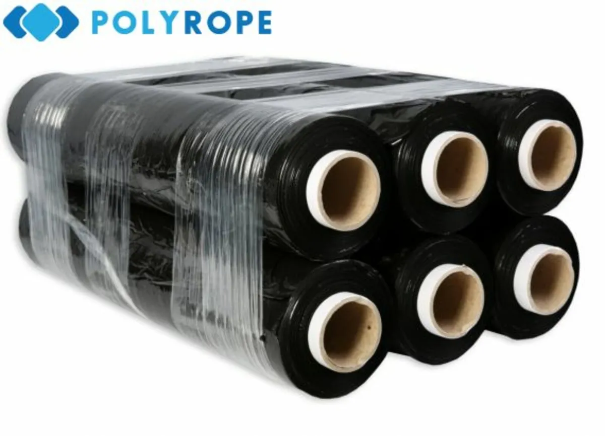 Stretch film black polythene packaging heavy duty - Image 3