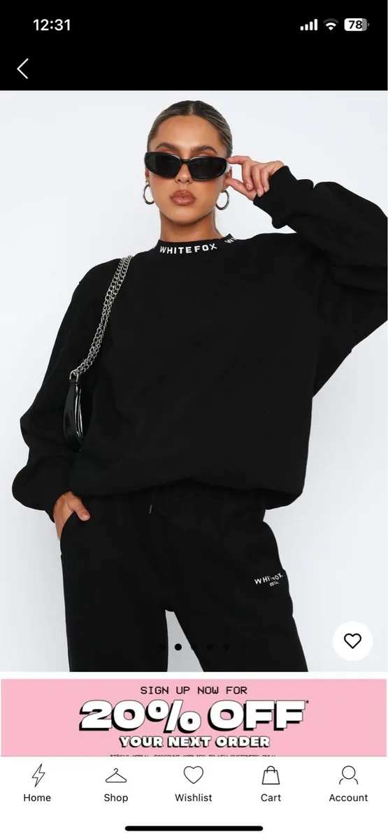 White fox oversized jumper - Image 1