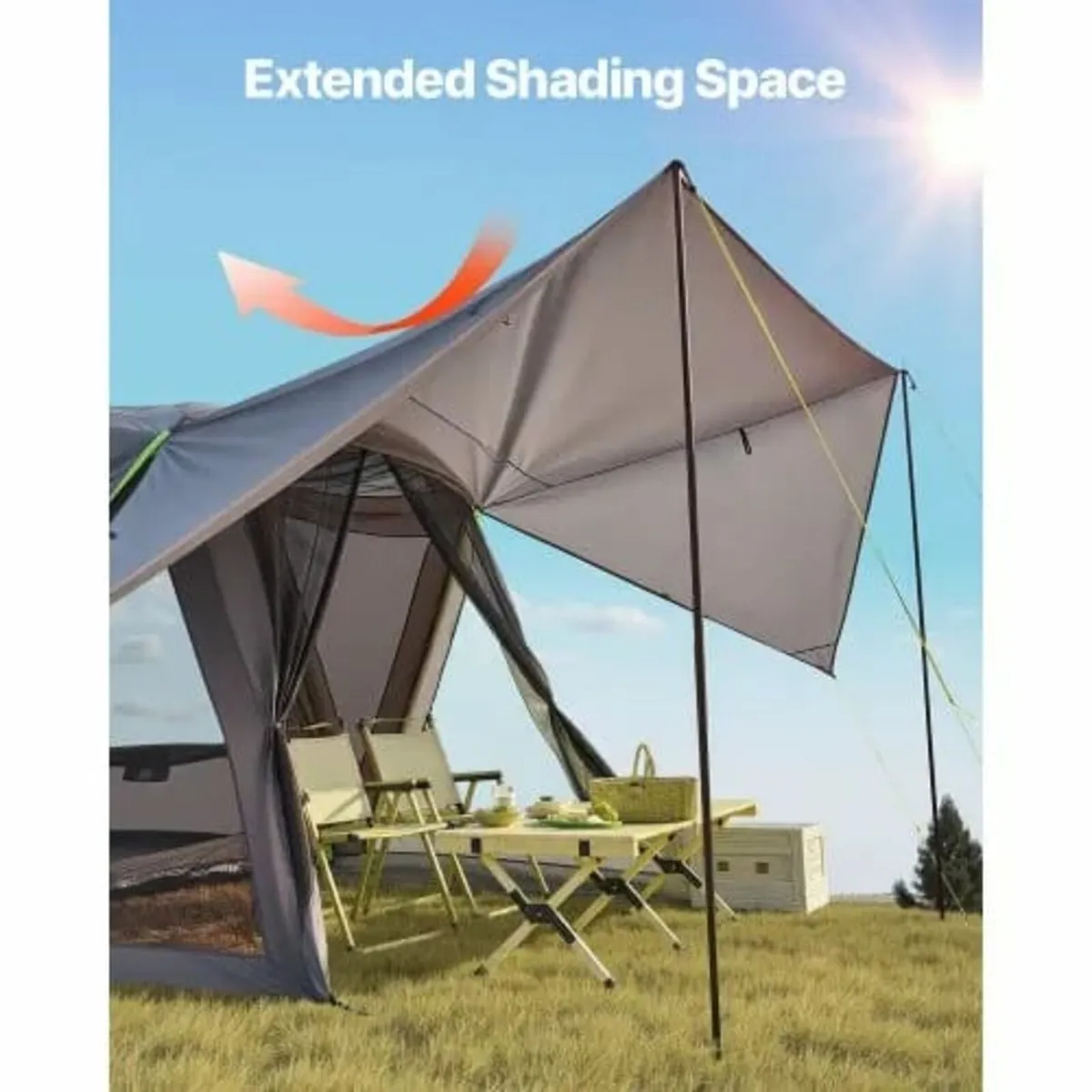 SUV Tent for Camping, 10FT L x 10FT W, Waterproof - Image 2