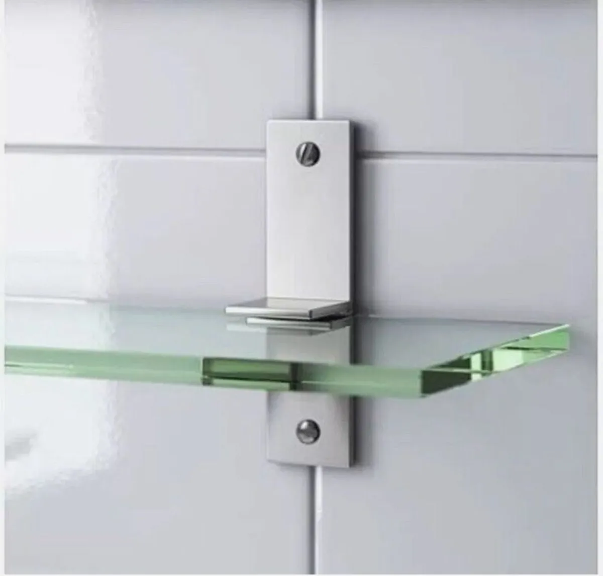Grundtal IKEA glass bathroom shelf - Image 4