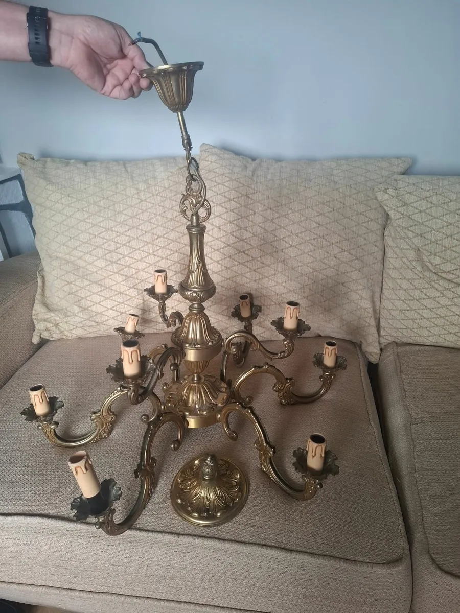 Living room Gold Chandelier - Image 4