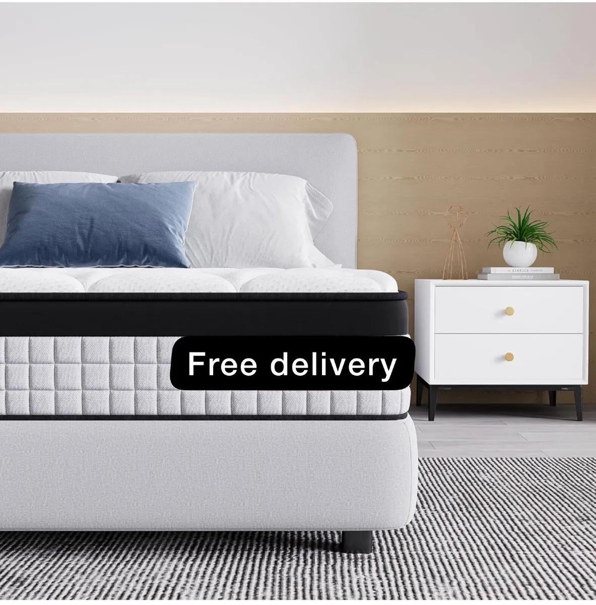 King Size Mattress 5FT,9 Inch 9-Zone Orthopedic Ma - Image 1