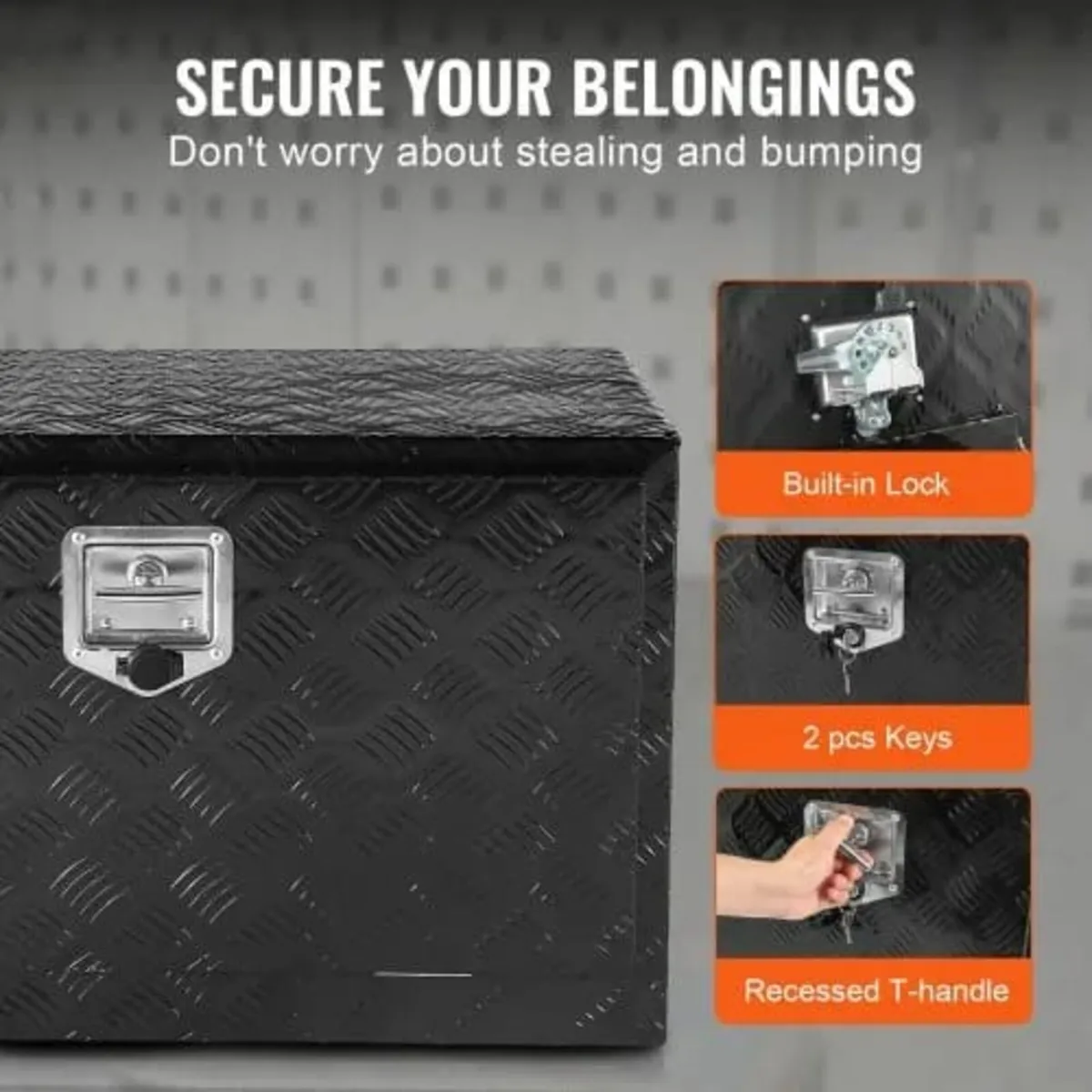 Underbody Truck Box, 30" x 17" x 18" Pickup Storag - Image 4