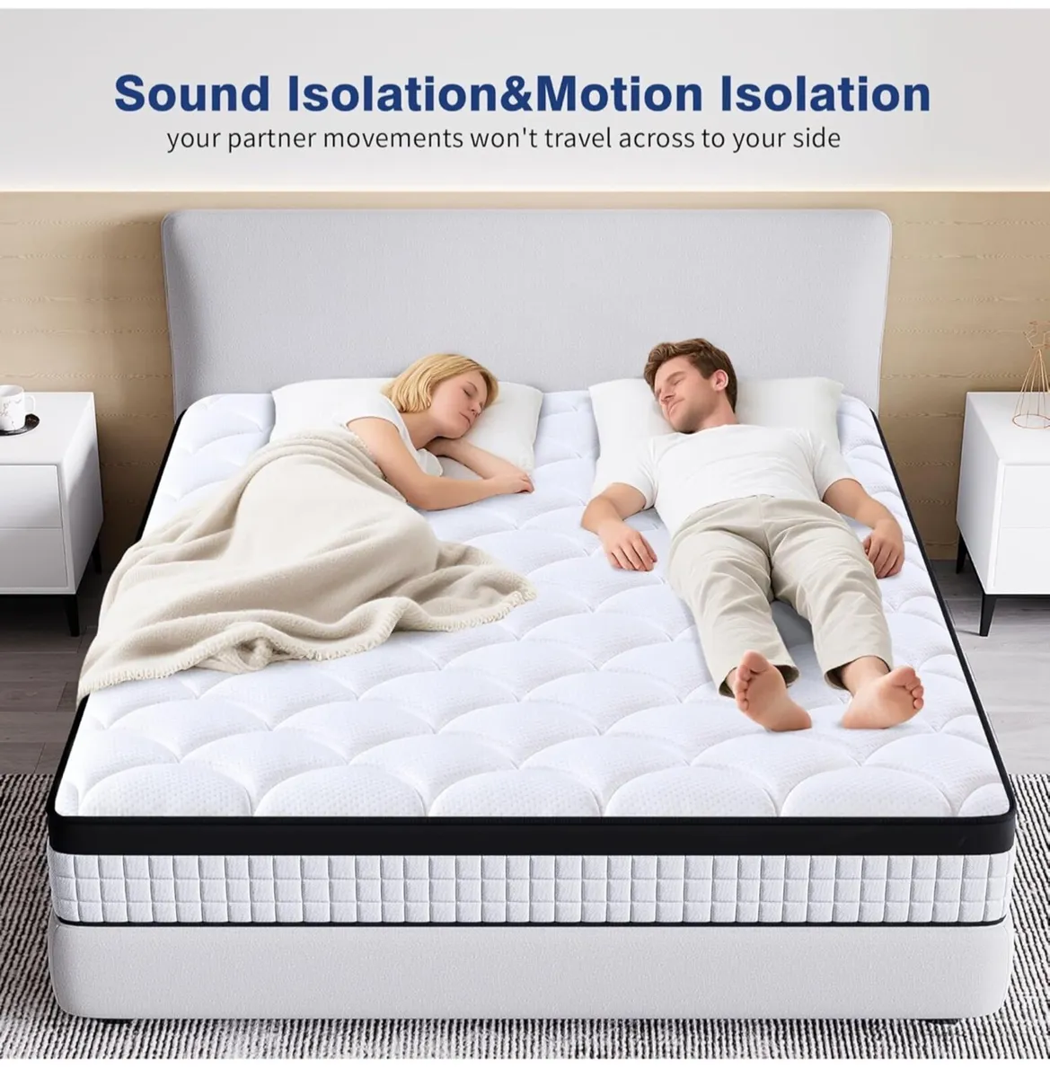 King Size Mattress 5FT,9 Inch 9-Zone Orthopedic Ma - Image 1