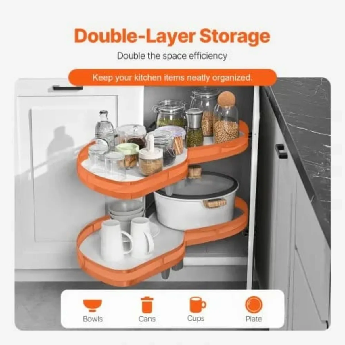 Swing Left Blind Corner Cabinet, Pull Out Organize - Image 4