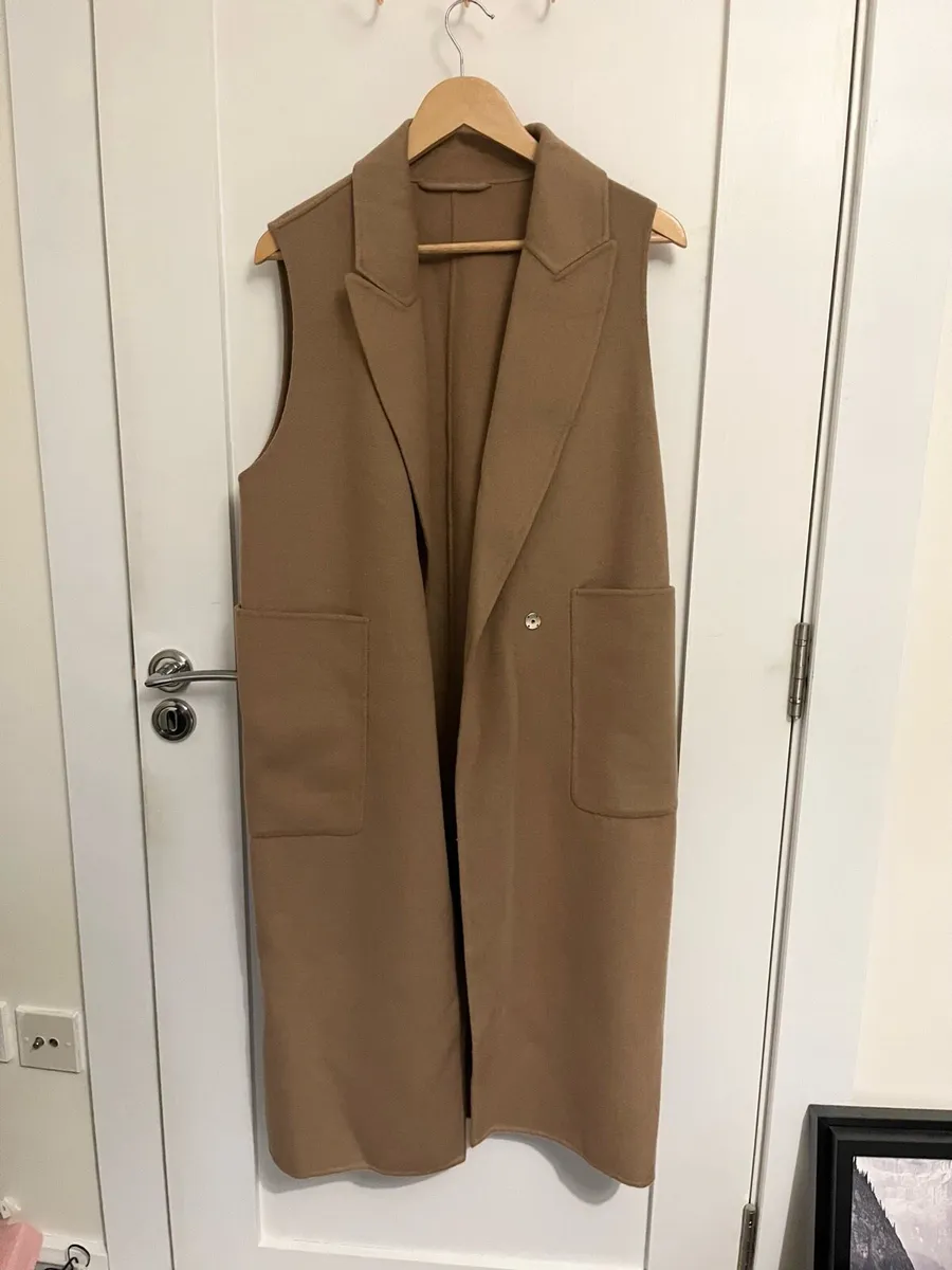 NEW 70% pure Wool warm winter coat women beige - Image 1