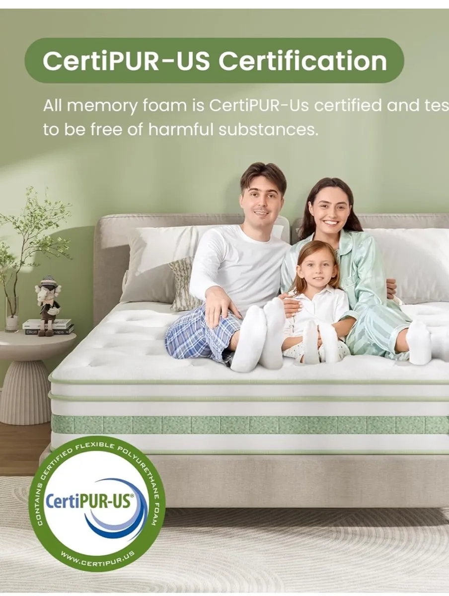 King Size Mattress, Gel Memory Foam, Medium Firm 5 - Image 4