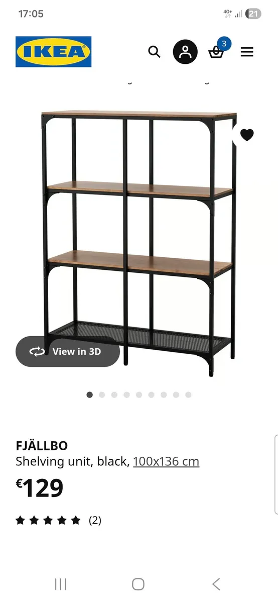 Bookshelf- shelving unit fjallbo - Image 3