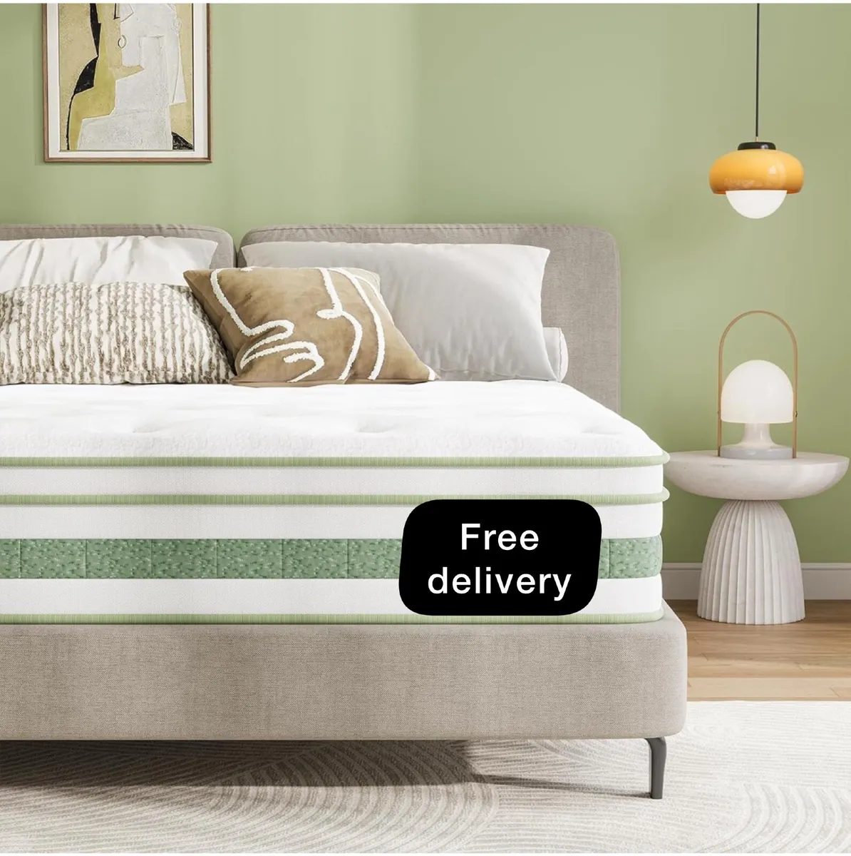 Single Mattress 3FT, 10 Inch Gel Memory Foam Pocke - Image 1