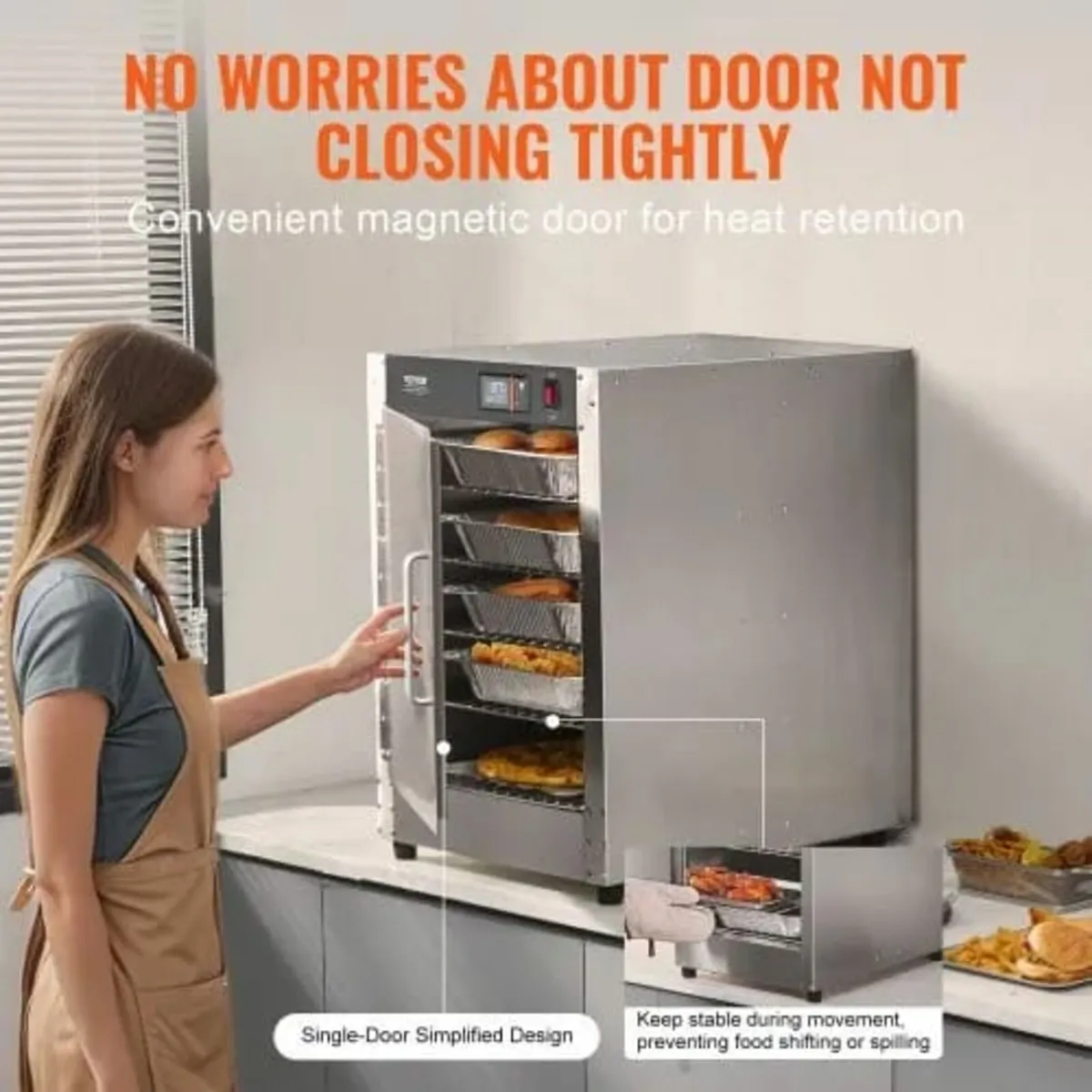 Hot Box Food Warmer, 5-Tier Concession Warmer with - Image 4