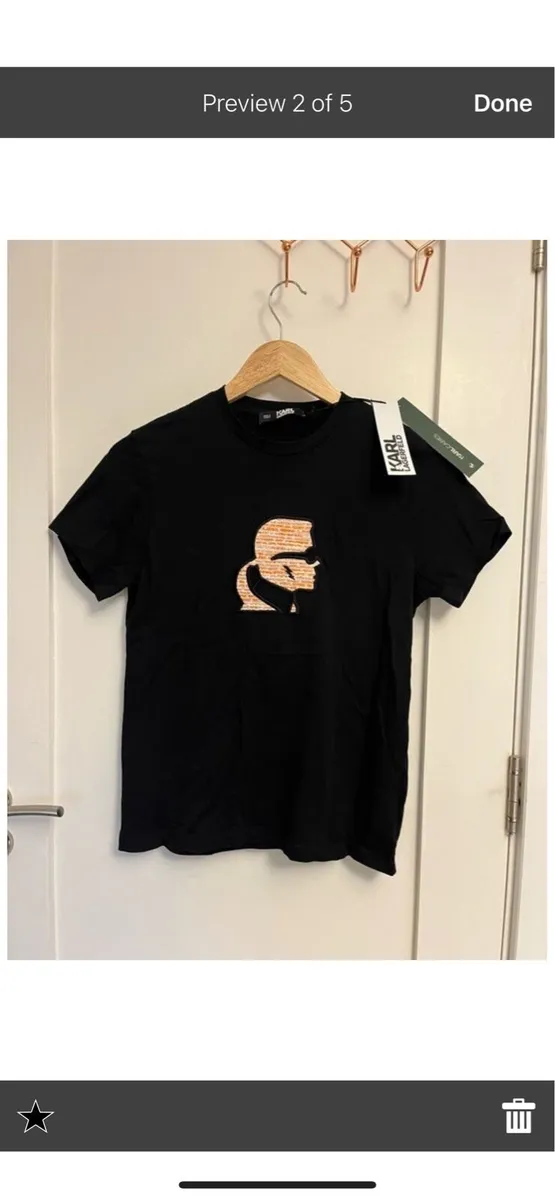 Karl Lagerfeld classic organic cotton T-shirt - Image 1