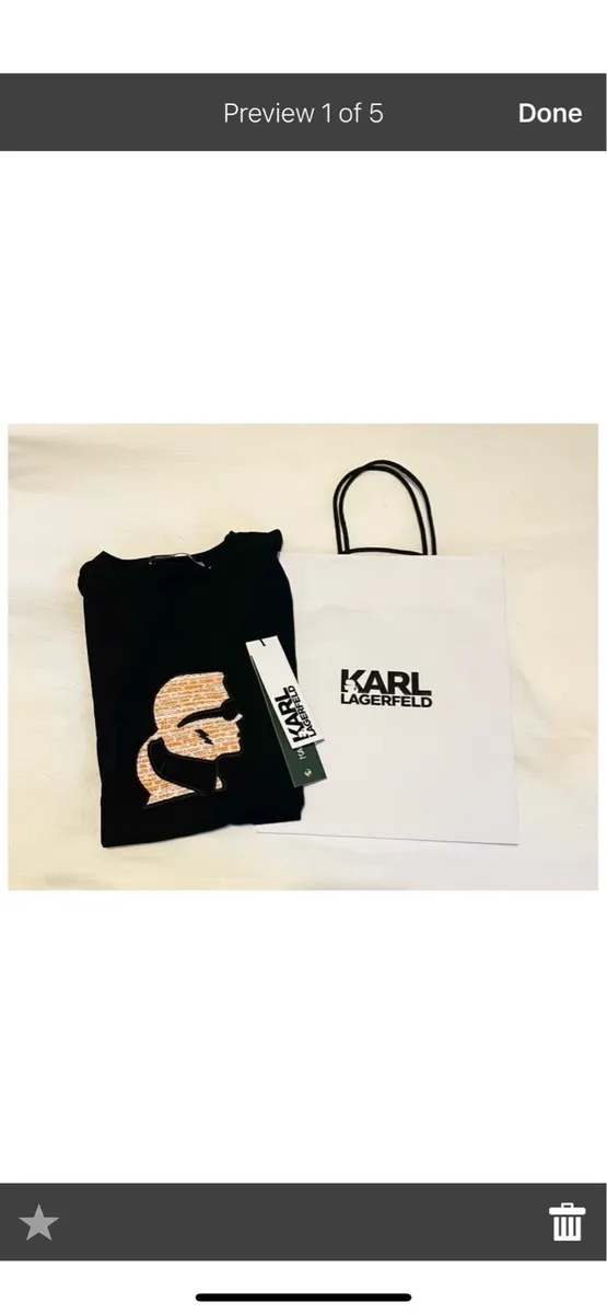 Karl Lagerfeld classic organic cotton T-shirt - Image 2