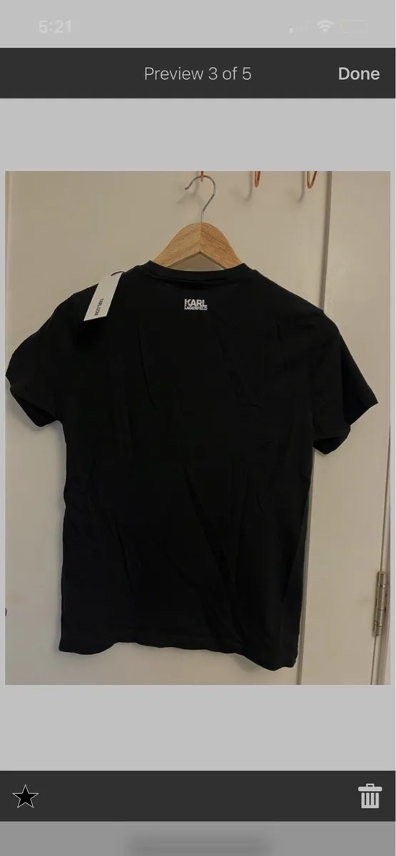 Karl Lagerfeld classic organic cotton T-shirt - Image 3