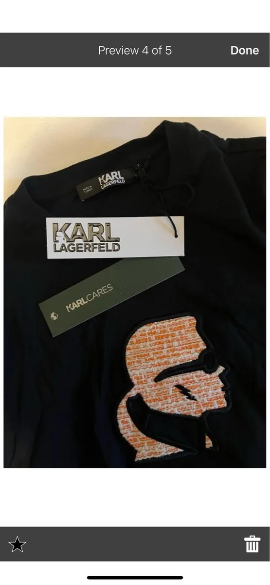 Karl Lagerfeld classic organic cotton T-shirt - Image 4
