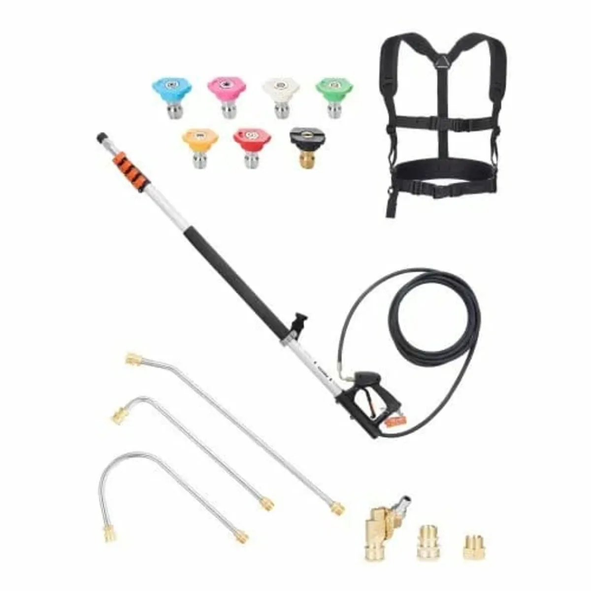 Pressure Washer Telescoping Wand, 24 ft, 4000 psi, - Image 1