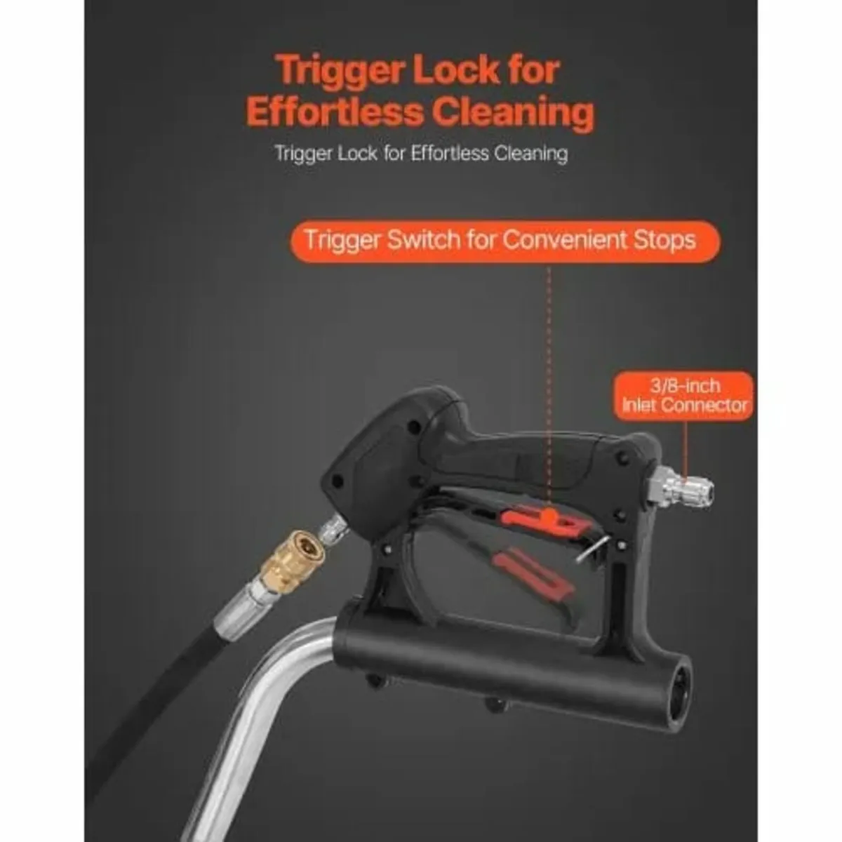 21" Pressure Washer Surface Cleaner, Stainless Ste - Image 3