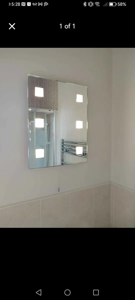 Light up mirror