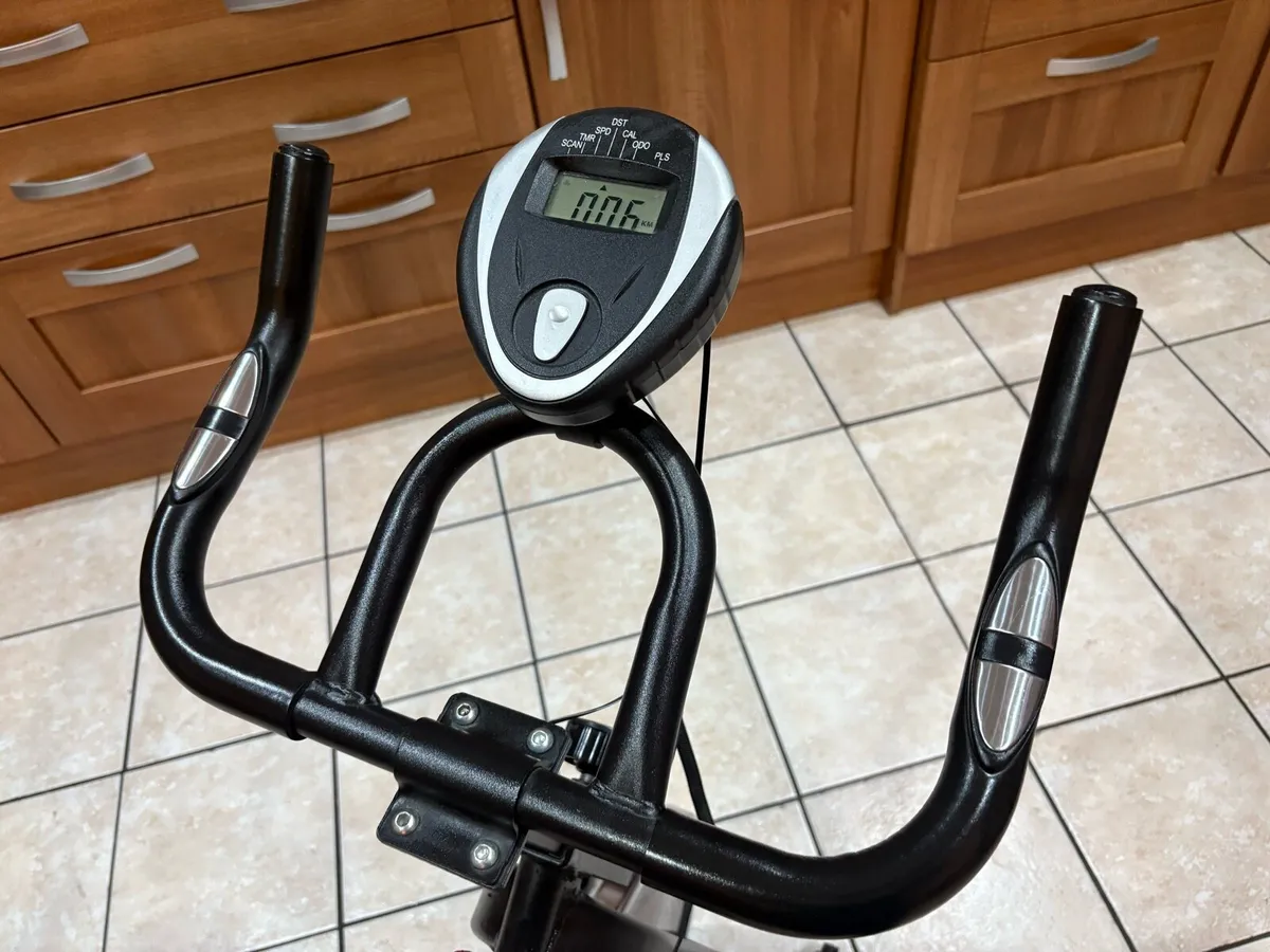 SPIN BIKE, ADJUSTABLE SADDLE, HANDLEBARS ETC. - Image 2