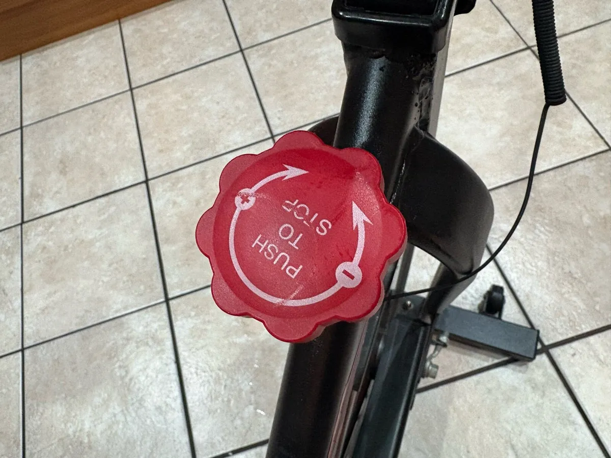 SPIN BIKE, ADJUSTABLE SADDLE, HANDLEBARS ETC. - Image 3