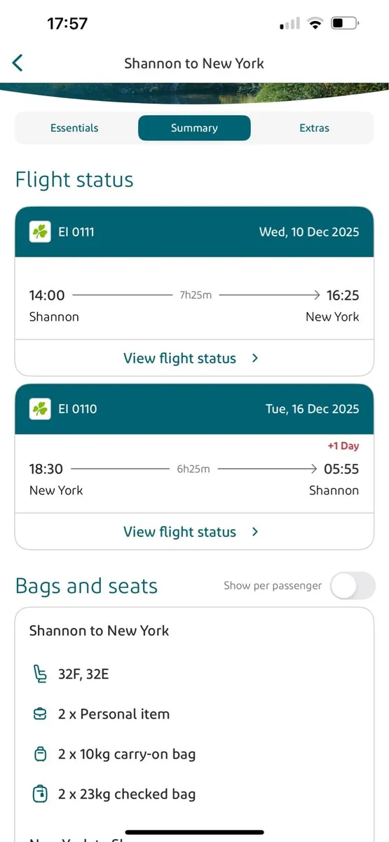 Flights to New York 10-16 December from Shannon - Image 1