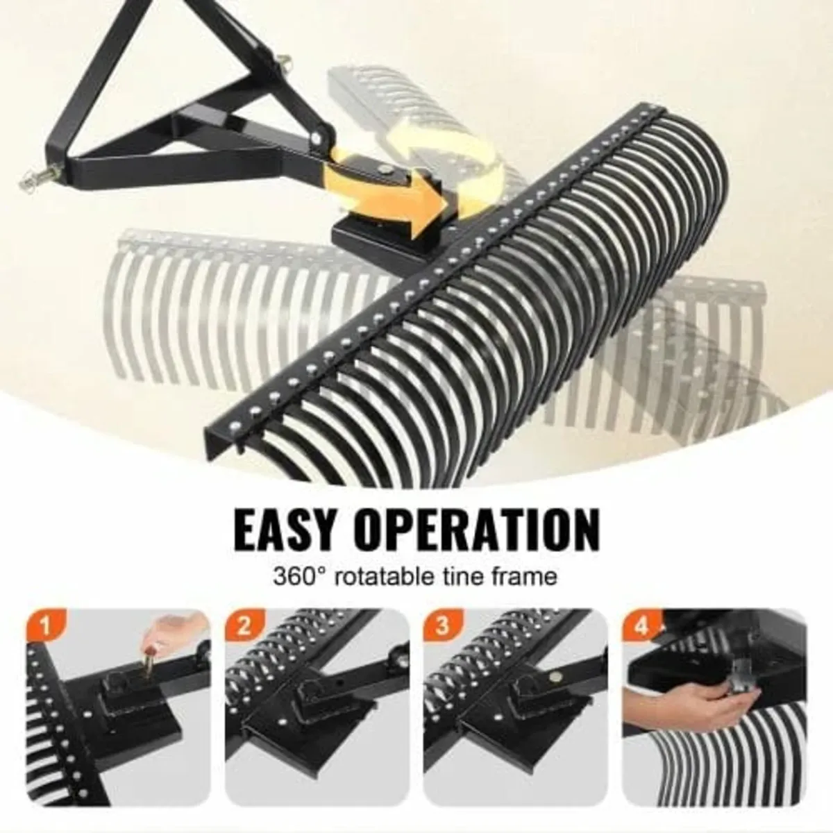 Tow Behind Dethatcher 60"/152.4 cm 3-Point Lawn De - Image 2