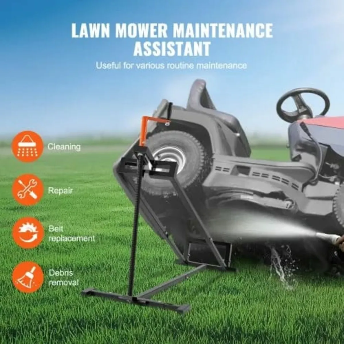 Ride on Lawn Mower Lift Jack, 880 Lbs Weight Capac - Image 4